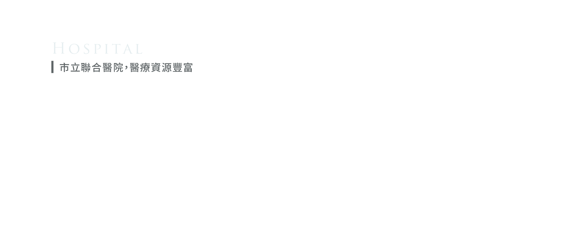 市立聯合醫院，醫療資源豐富